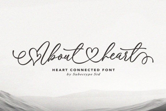 About Heart: A Love-Infused Script Font for Real Brand Moments