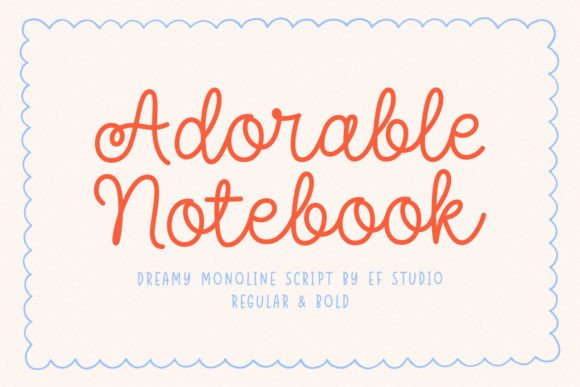 Adorable Notebook Font: A Playful, Handwritten Typeface for Warm Branding
