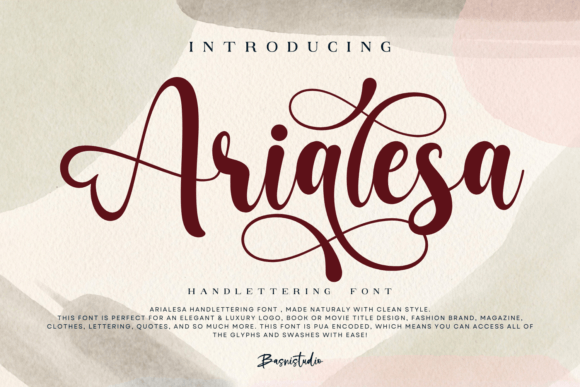 Arialesa: A Natural Clean Script Font for Editorial Elegance