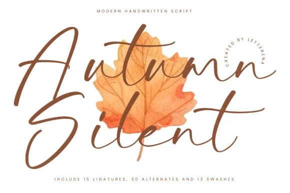 Autumn Silent: A Modern Handwritten Font for Digital Branding