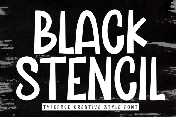 Black Stencil: A Friendly Handwritten Typeface for Real Branding