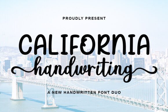 California Handwriting Duo: A Modern Script Font for Polished Digital Brands