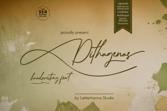 Dithagenas: A Script Font for Digital Design