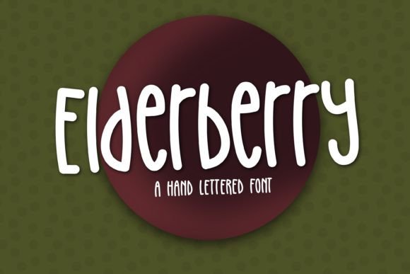 Elderberry Font: A Playful, Hand-Lettered Script for Warm Branding