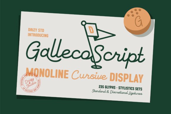 Galleco Script: A Refined Monoline Cursive Font for Brand Identity