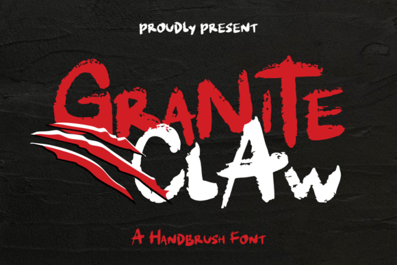 Graniteclaw: A Bold Handbrush Typeface for Editorial Impact