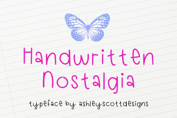 Handwritten Nostalgia: A Warm, Whimsical Script Font for Makers