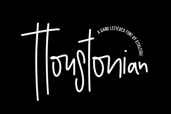 Houstonian: A Hand-Lettered Script Font That Feels Like a Campaign Secret