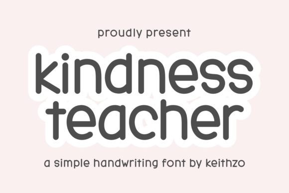 Kindness Teacher: A Handwritten Font That Makes Your Brand Feel Human