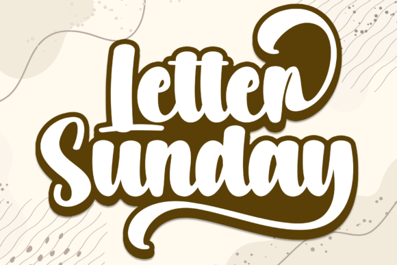 Letter Sunday: A Handwritten Font That Feels Like a Smile