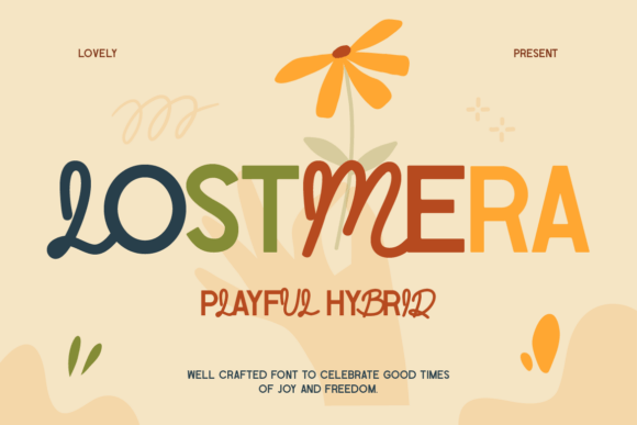 Lostmera: A Playful Hybrid Font for Handmade Brands
