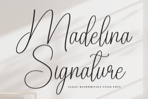 Madelina Signature: A Thoughtful Script Font for Editorial Warmth
