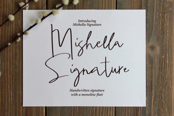 Mishella Signature: A Polished Script Font for Real Small Business Branding