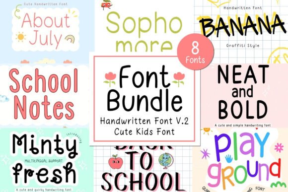 Neat Clean Handwritten Bundle V.2: A Thoughtful Display Font for Digital Brands