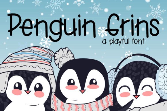 Penguin Grins: A Whimsical Script Font for Joyful Branding