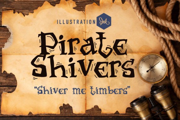 Pirate Shivers Font for Handmade Creators
