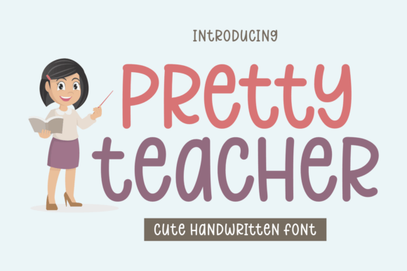Pretty Teacher Font: A Playful Handwritten Typeface Review