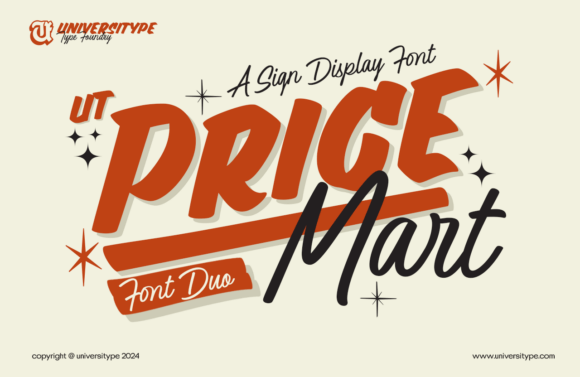 Price Mart Duo: A Bold & Elegant Display Typeface for Digital Brands