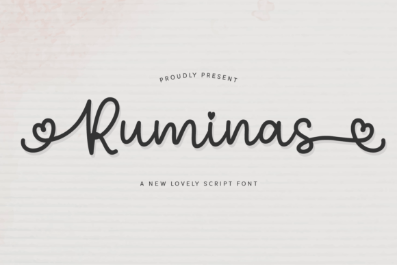 Ruminas: A Romantic Script Font for Small Business Branding