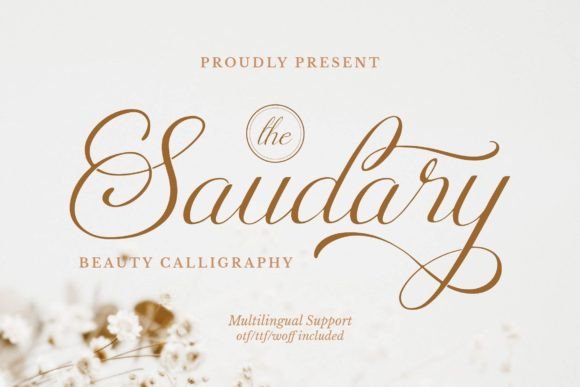Saudary: A Refined Script Font for Digital Branding