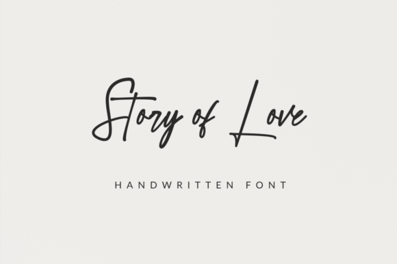Story of Love Font: A Warm, Handwritten Touch for Your Brand