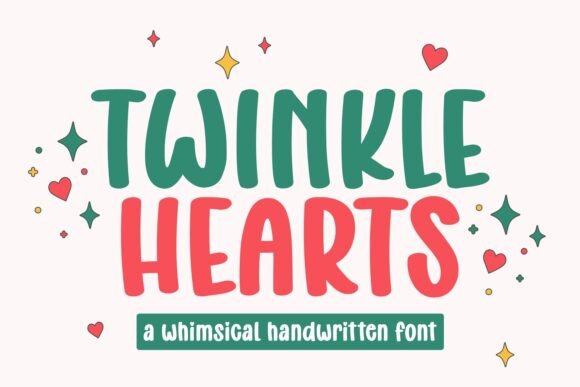 Twinkle Hearts: A Handwritten Script Font with Editorial Warmth