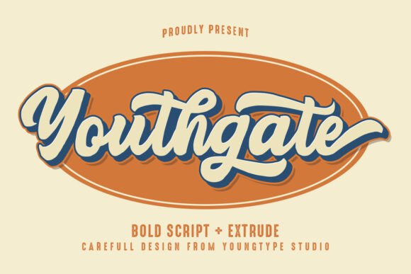 Youthgate: A Curvy Script Typeface That Stops Scrolling